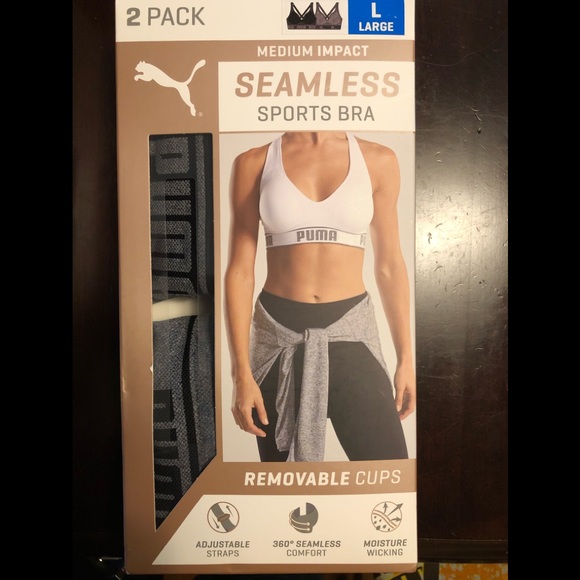 Puma Medium Impact seamless sports bra 2 pack 😱 - Picture 4 of 6